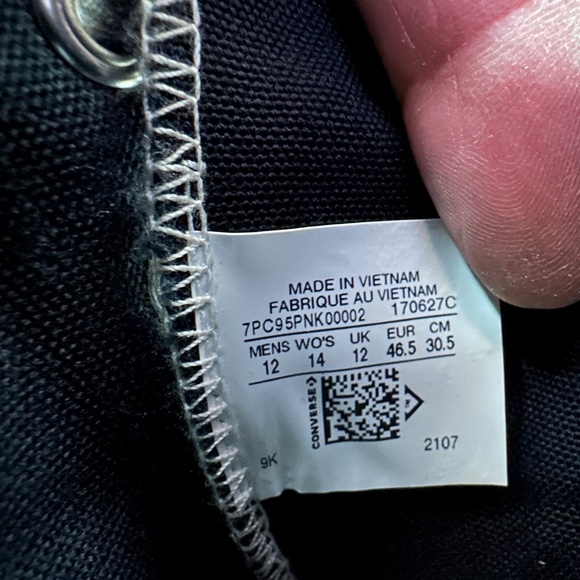 Converse CTAS Custom Glitter Chuck 70 By You Navy Gold Men's 12 - Picture 2 of 8